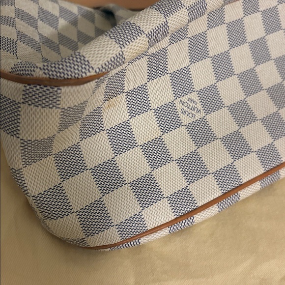 Louis Vuitton Siracusa Damier Azur Crossbody Bag - Brown, Blue and Cream - Picture 6 of 8